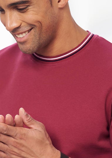 Cotton Traders Sienna Pure Cotton Crew Neck Tipped T-Shirt