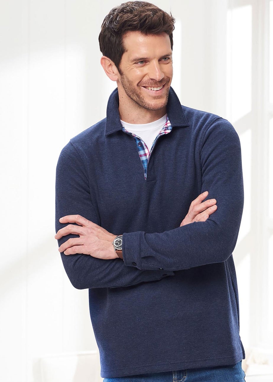 Cotton Traders Night Sky Brushed Rib Top