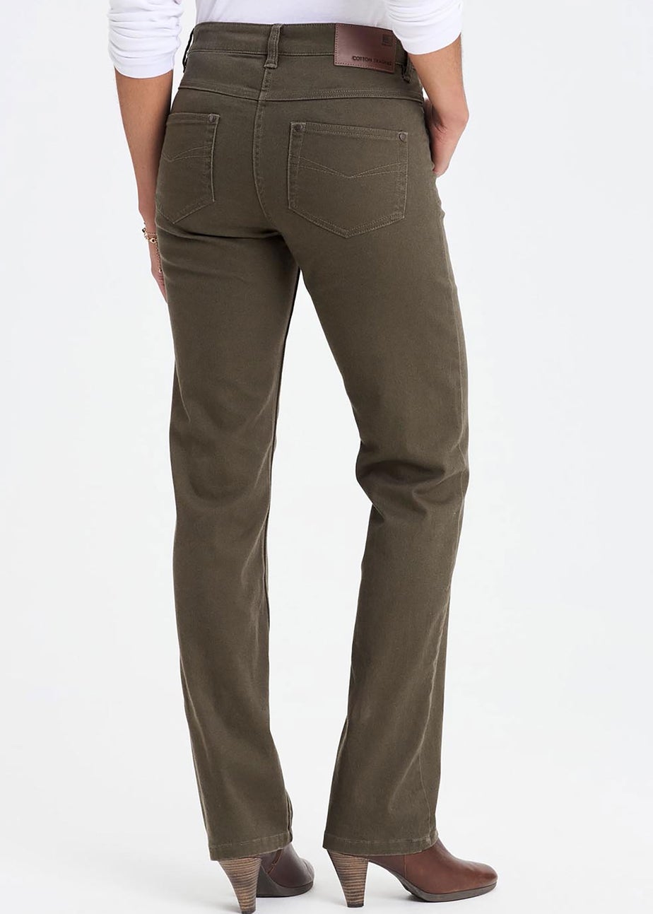 Cotton Traders Dark Forest Women's Coloured Jeans