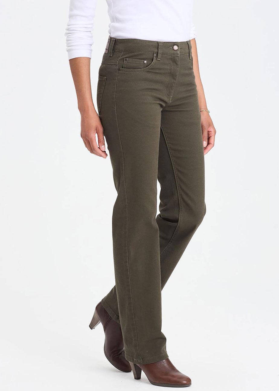 Cotton Traders Dark Forest Women's Coloured Jeans