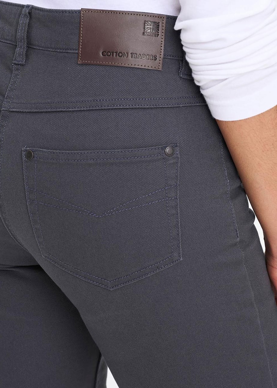 Cotton Traders Washed Charcoal Women's Coloured Jeans