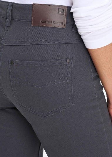 Cotton Traders Washed Charcoal Women's Coloured Jeans