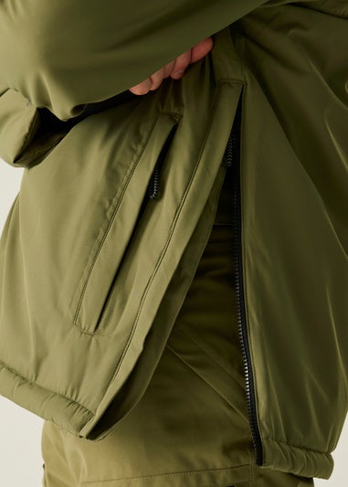 Dare2B Soft Green Freeride Overhead Waterproof Insulated Jacket