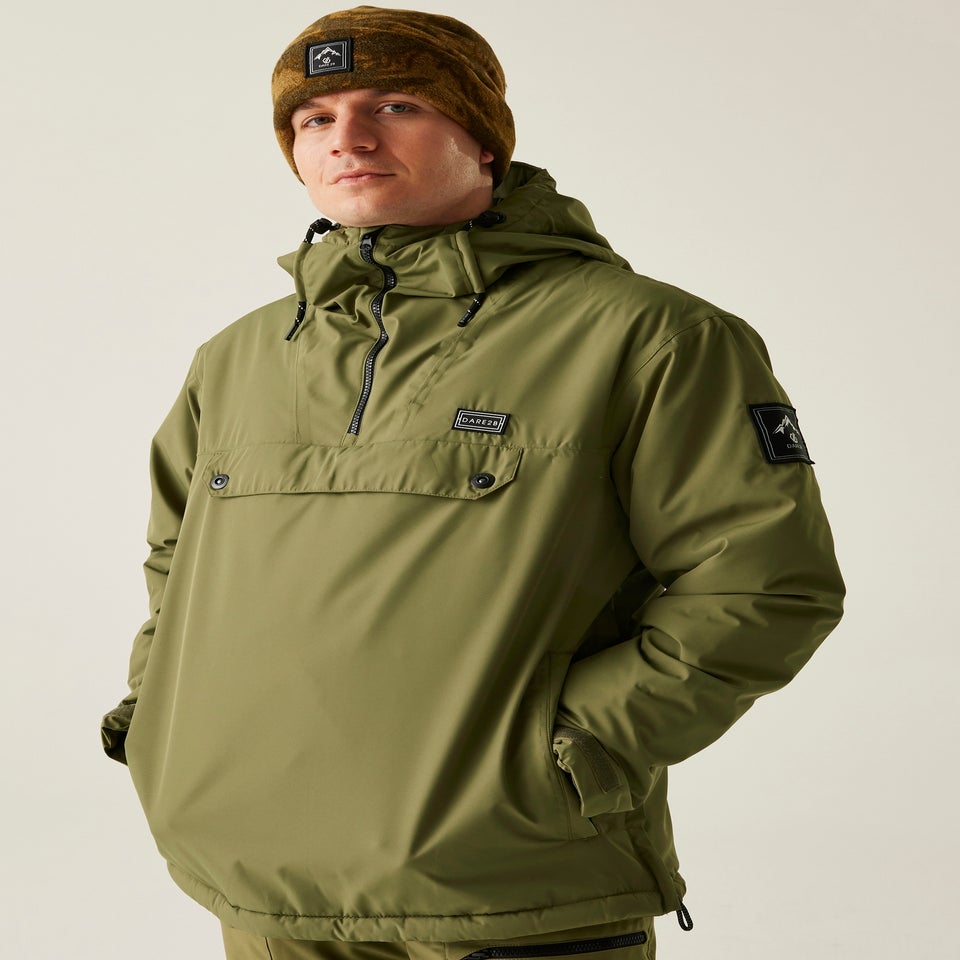 Dare2B Soft Green Freeride Overhead Waterproof Insulated Jacket