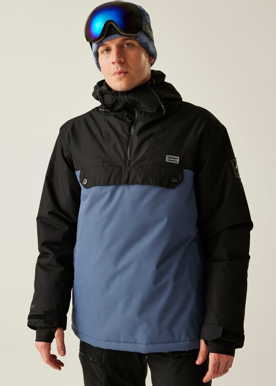 Dare2B Indigo Blue Freeride Overhead Waterproof Insulated Jacket