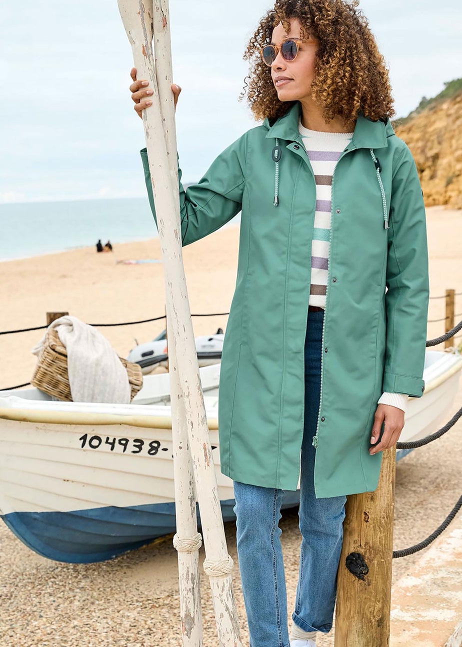 Cotton Traders Washed Jade Weatherproof Jacket