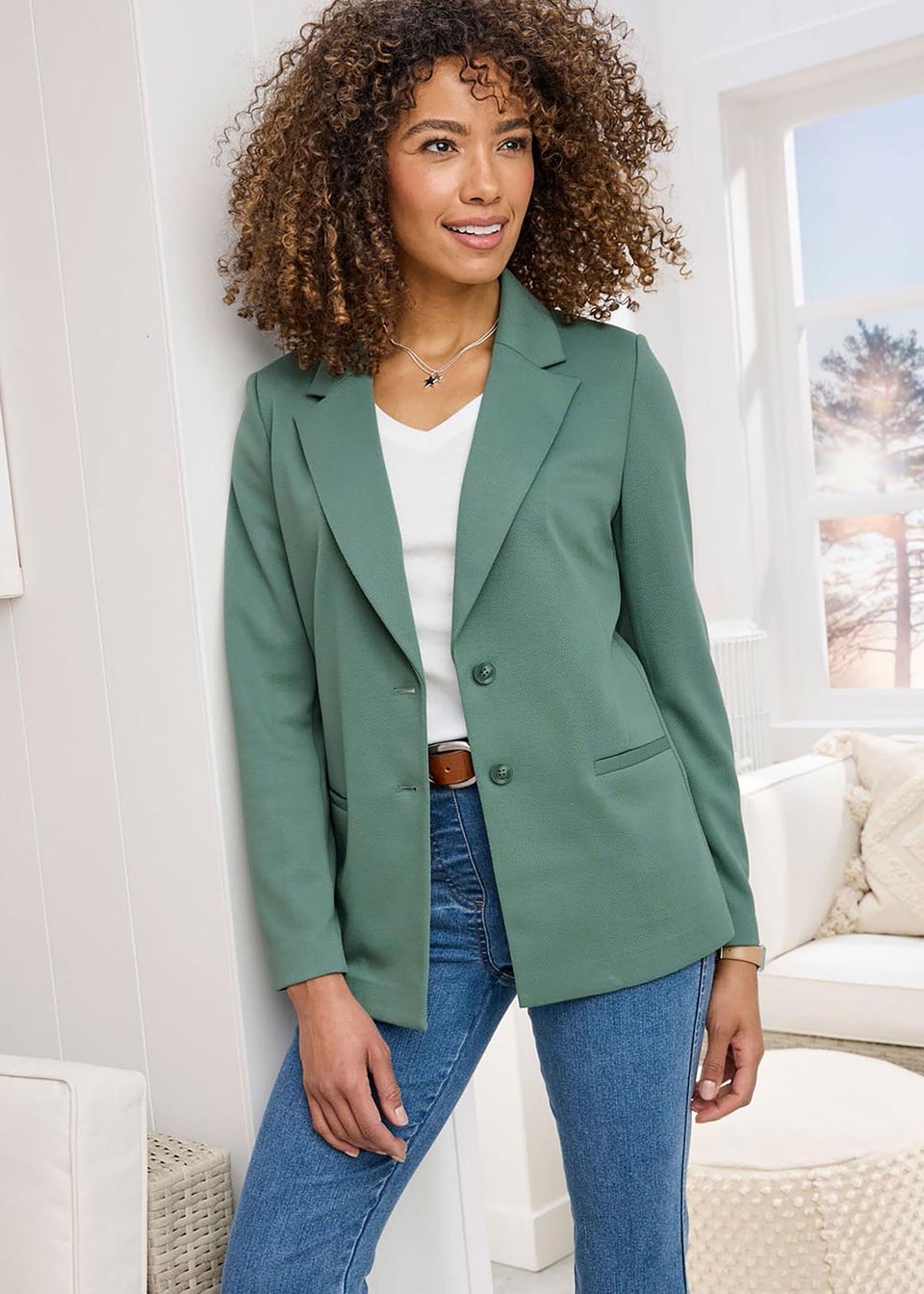 Cotton Traders Everglade Jersey Blazer