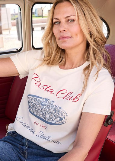 Cotton Traders Ivory Short Sleeve Graphic Print T-Shirt