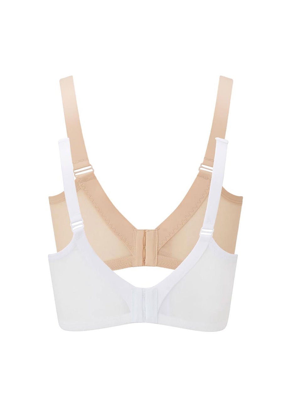 Cotton Traders Multi 2 Pack Dolly Full Cup Non-Wired Bras