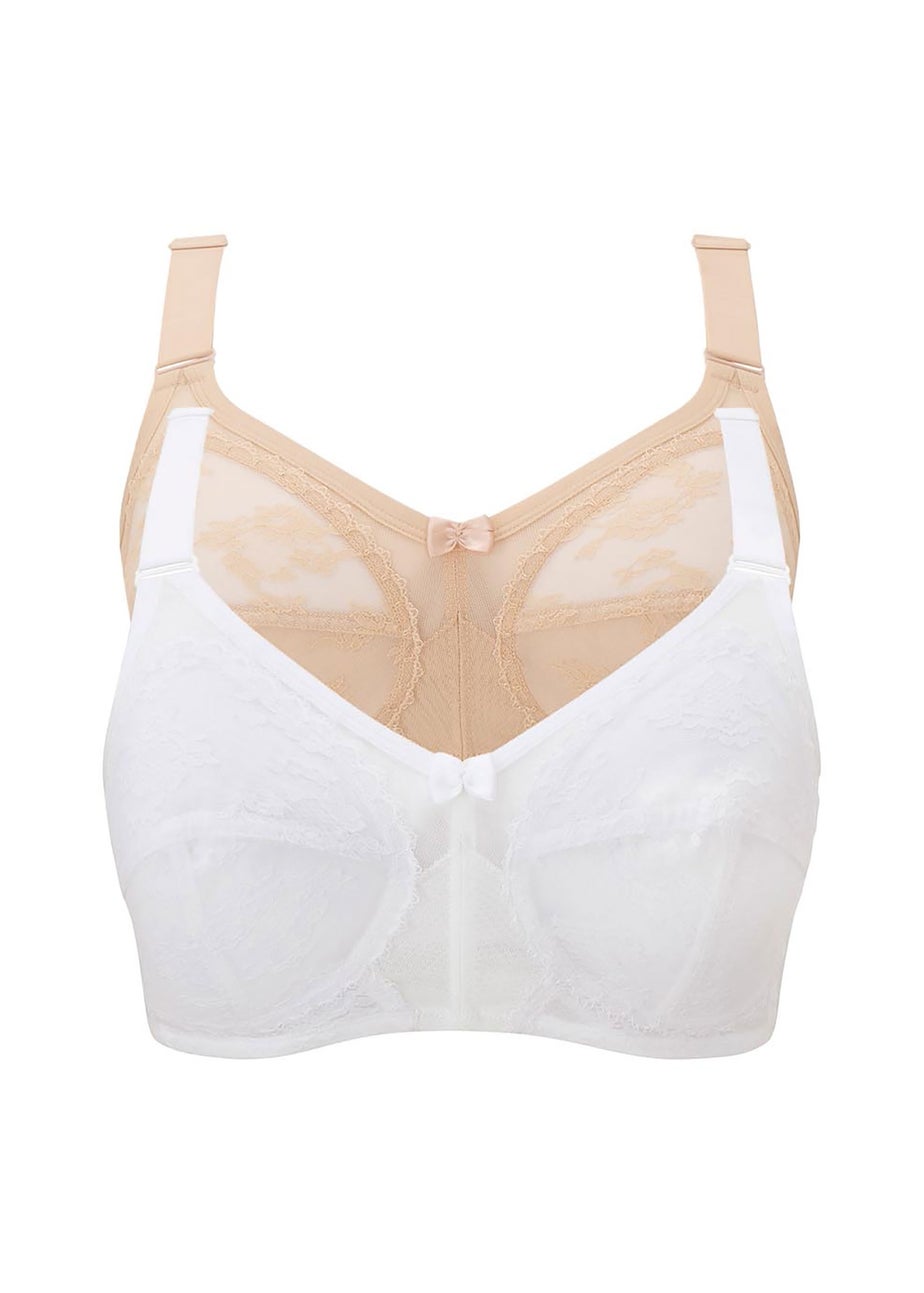 Cotton Traders Multi 2 Pack Dolly Full Cup Non-Wired Bras