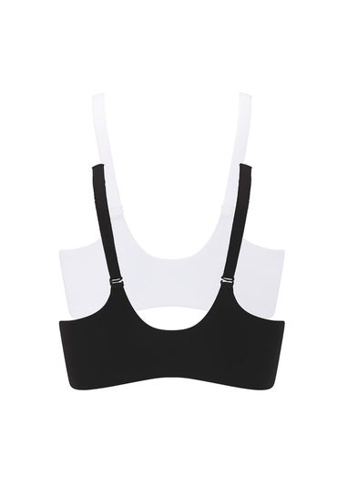 Cotton Traders Multi 2 Pack Abby Zip Front Comfort Bras