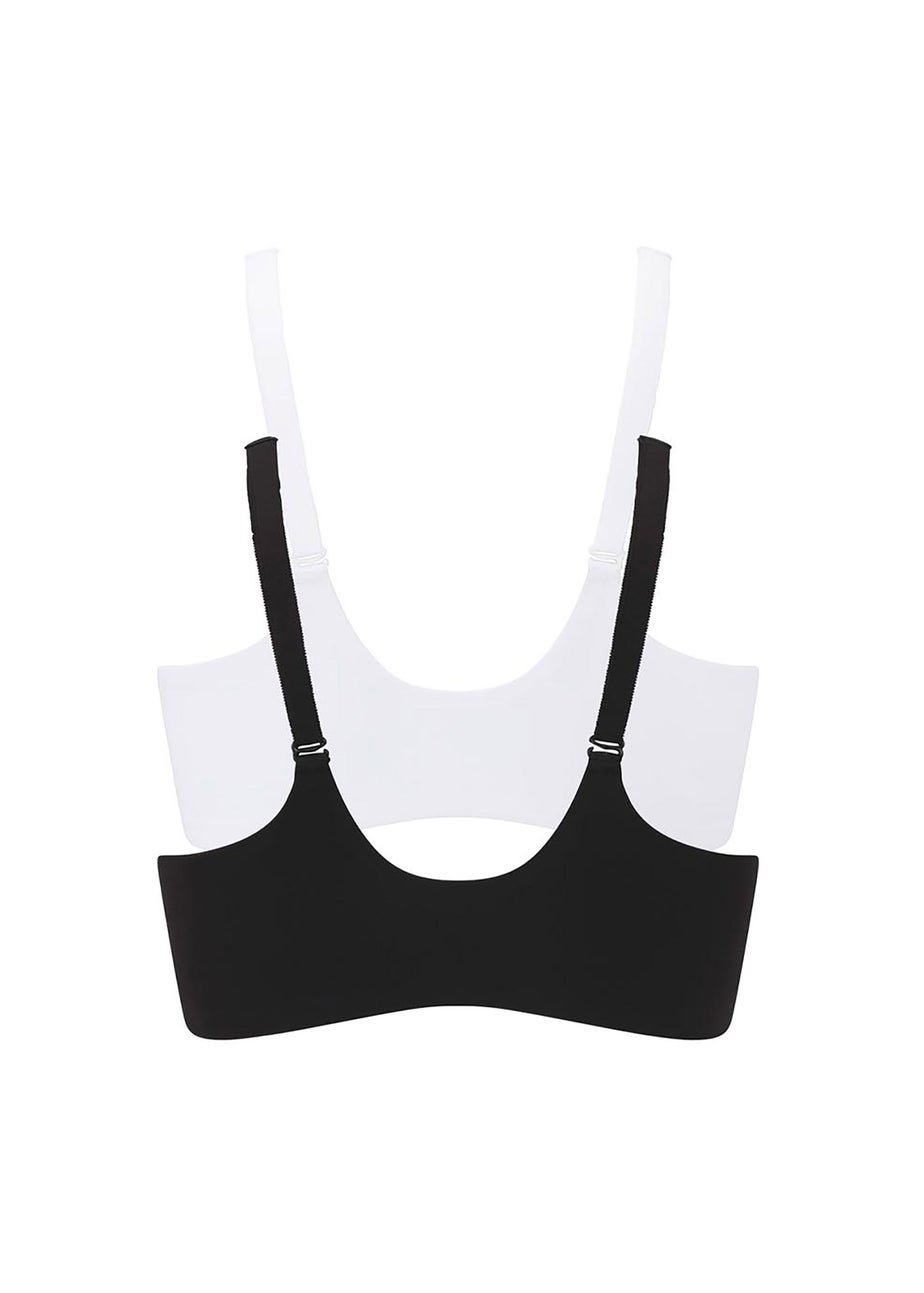 Cotton Traders Multi 2 Pack Abby Zip Front Comfort Bras