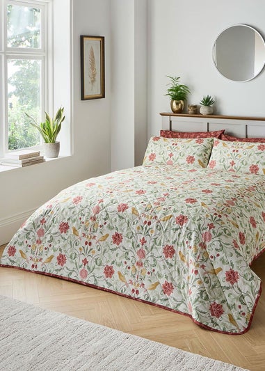 Cotton Traders Multi Acanthus Bedspread