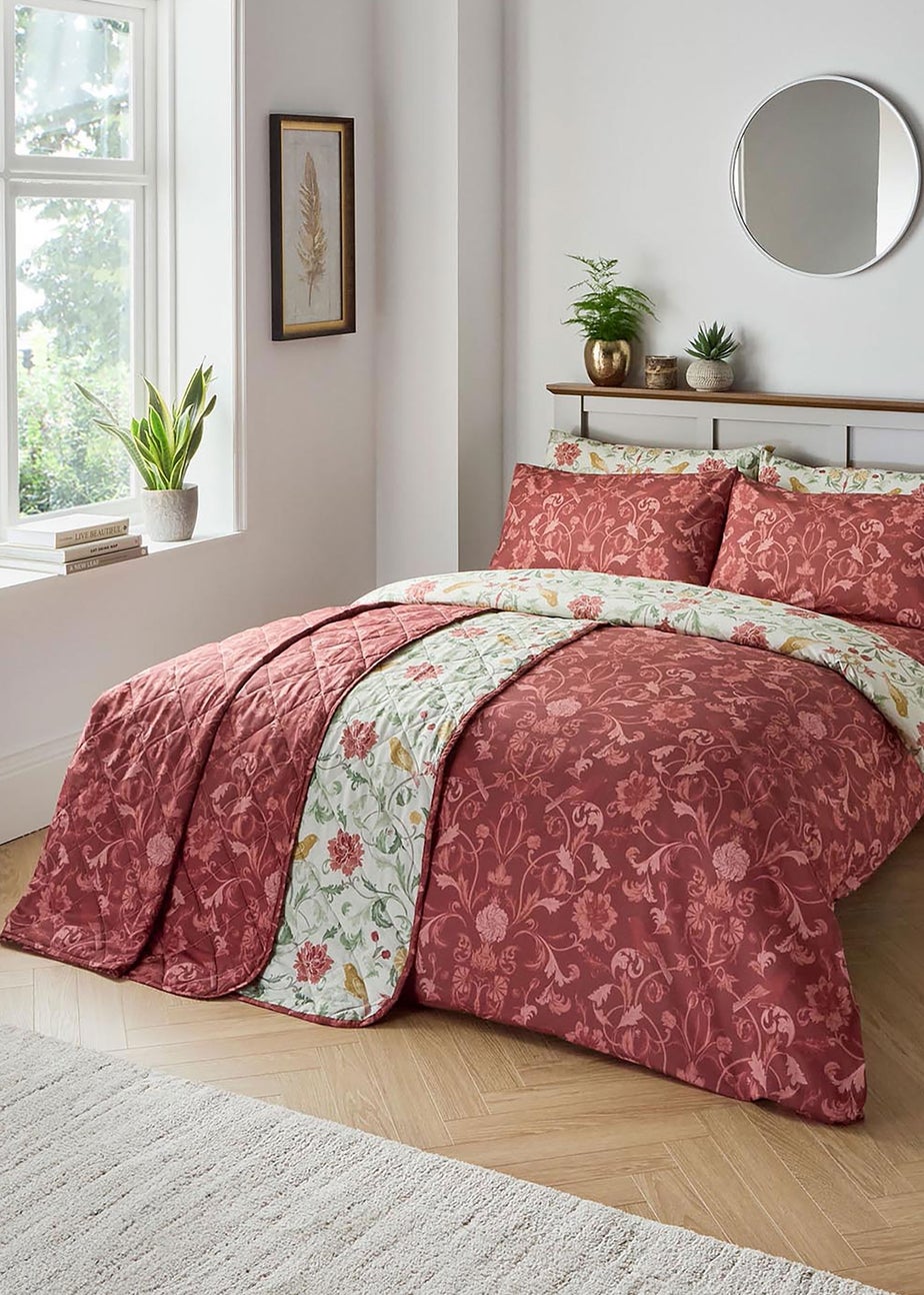 Cotton Traders Multi Acanthus Bedspread
