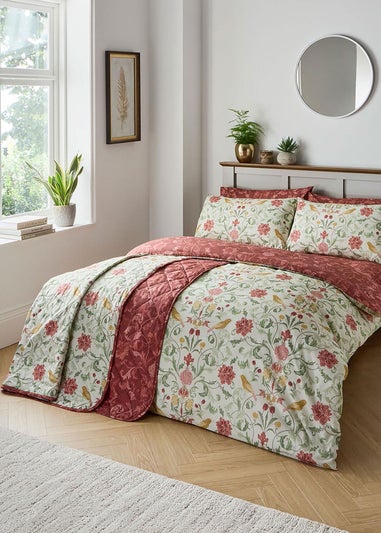 Cotton Traders Multi Acanthus Bedspread