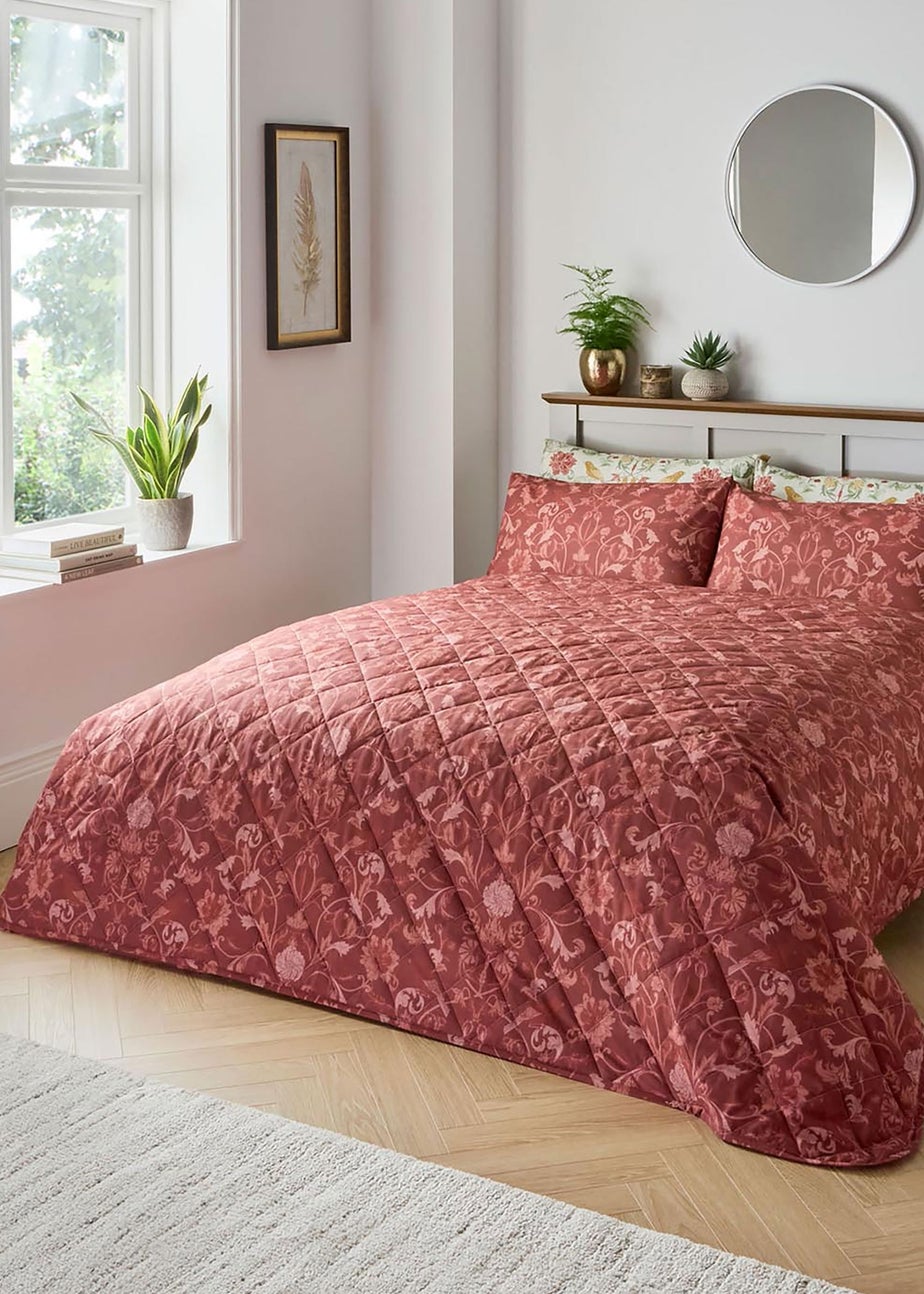 Cotton Traders Multi Acanthus Bedspread