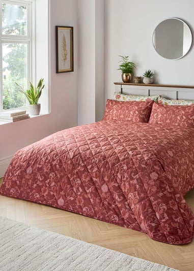 Cotton Traders Multi Acanthus Bedspread