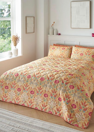 Cotton Traders Multi Everley Cotton Bedspread