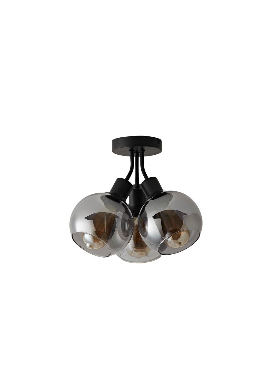 ValueLights Bellamy Black Bubble Cluster Ceiling Light
