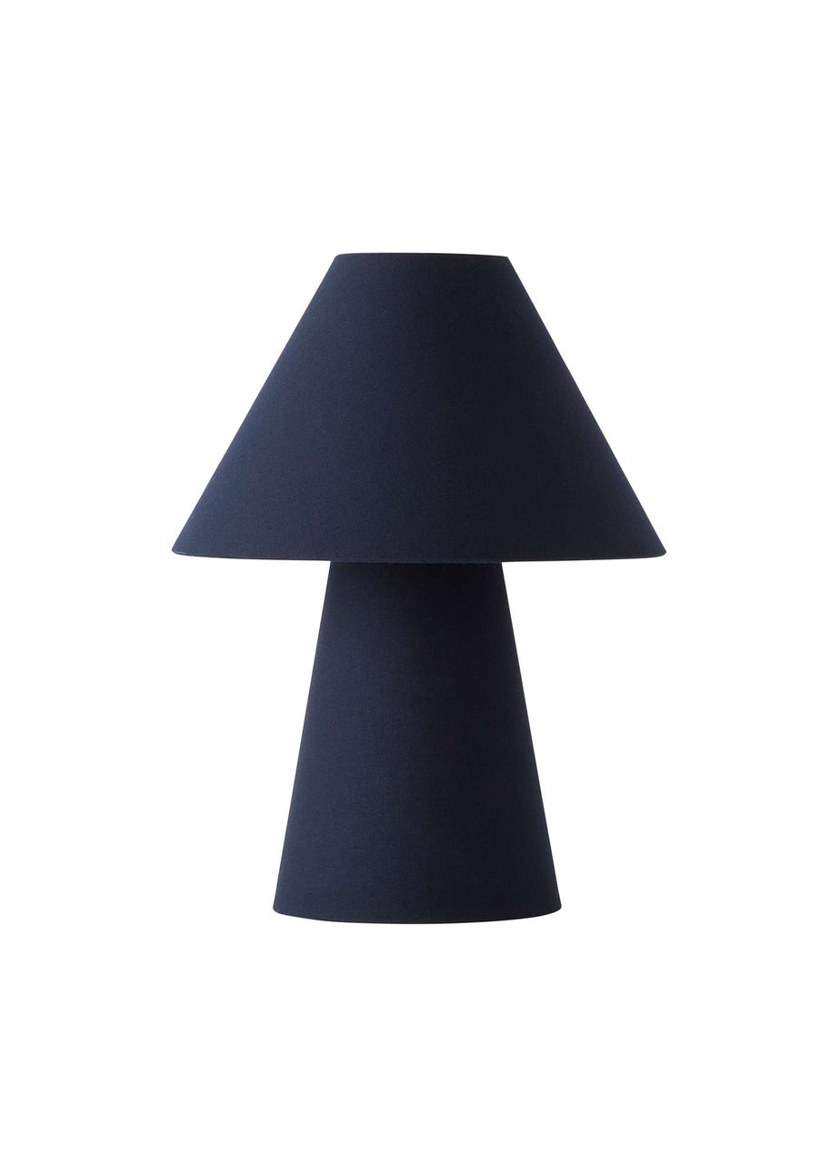 ValueLights Freddie Navy Tapered Table Lamp