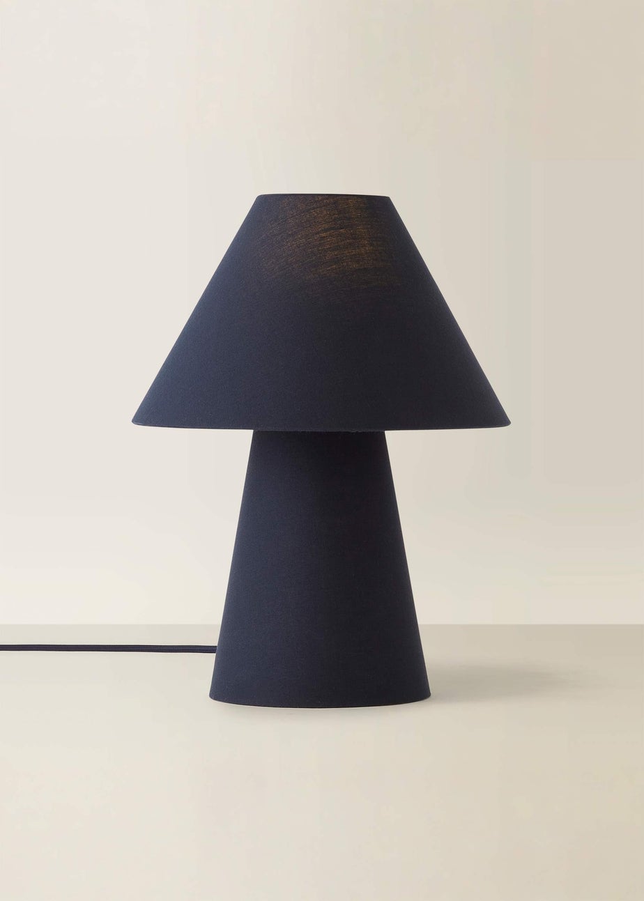 ValueLights Freddie Navy Tapered Table Lamp