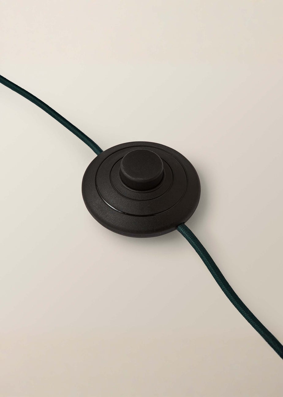 ValueLights Martha Conical Teal Velvet Midi Floor Lamp