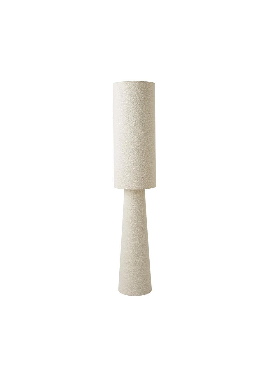 ValueLights Ash Cream Boucle Midi Floor Lamp