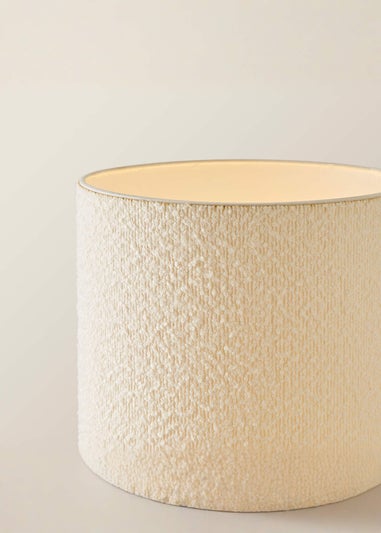 ValueLights Ash Cream Boucle Midi Floor Lamp
