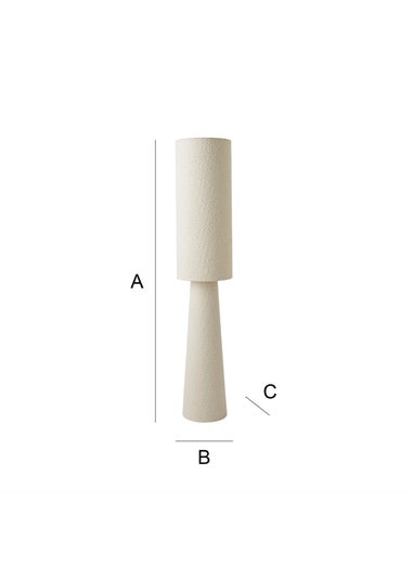 ValueLights Ash Cream Boucle Midi Floor Lamp