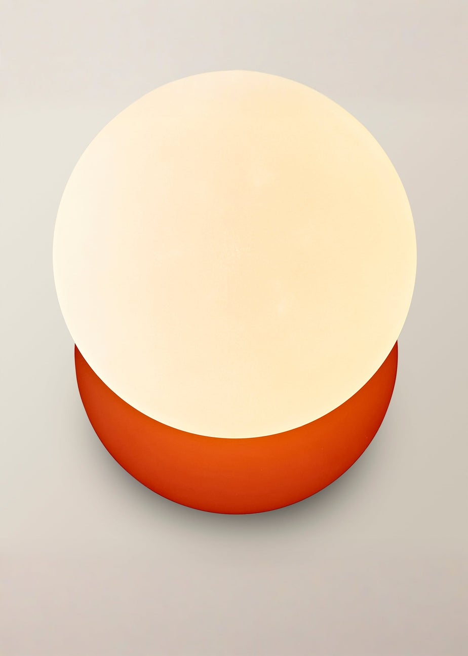 ValueLights Darla Pair of Rust Bathroom Wall Lights with Bulbs