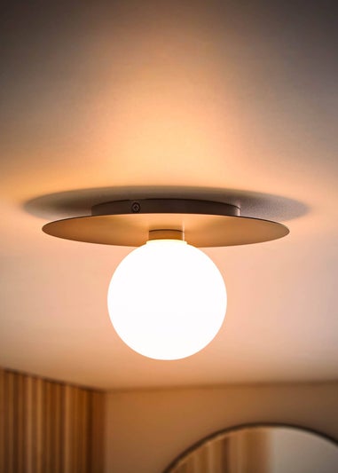 ValueLights Darla Navy Bathroom Ceiling Light with Bulb