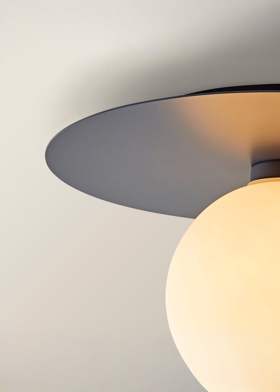 ValueLights Darla Navy Bathroom Ceiling Light with Bulb