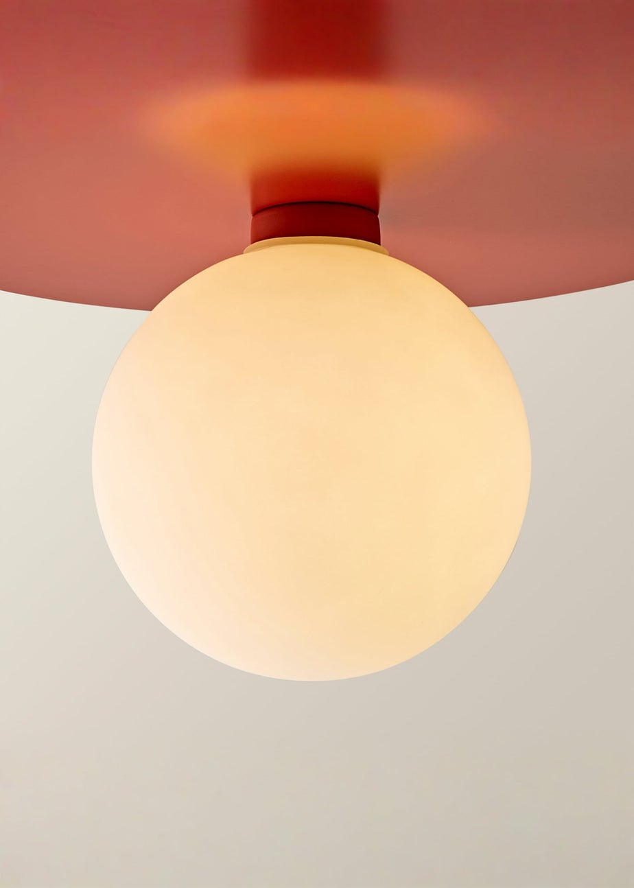 ValueLights Darla Rust Bathroom Ceiling Light with Bulb