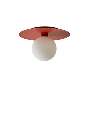 ValueLights Darla Rust Bathroom Ceiling Light with Bulb