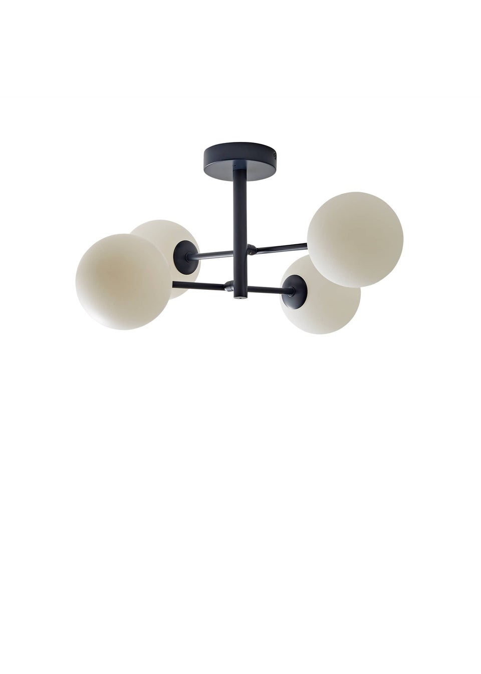 ValueLights Darla Navy 4 Way Bathroom Ceiling Light with Bulbs