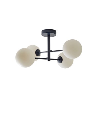 ValueLights Darla Navy 4 Way Bathroom Ceiling Light with Bulbs