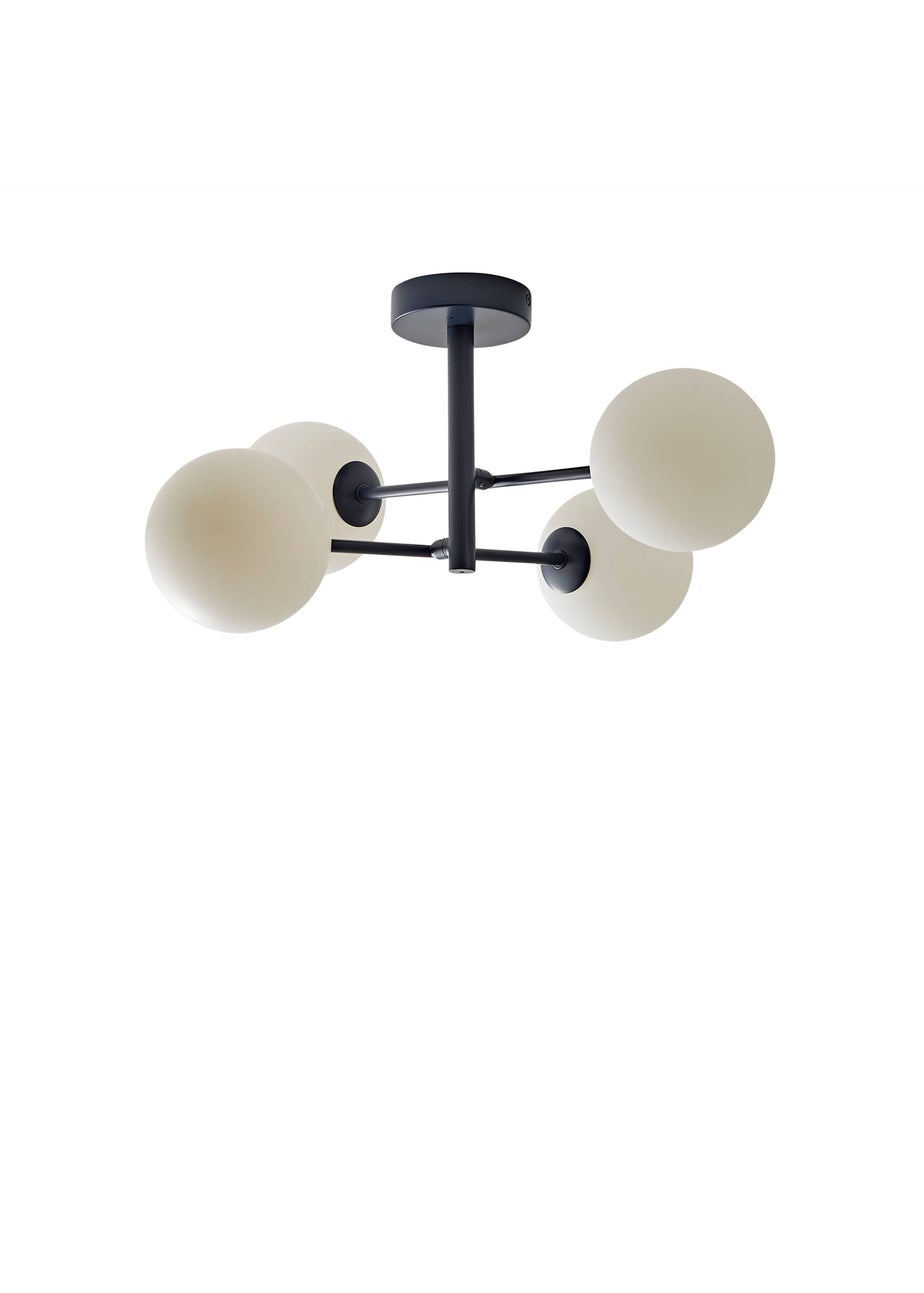 ValueLights Darla Navy 4 Way Bathroom Ceiling Light with Bulbs