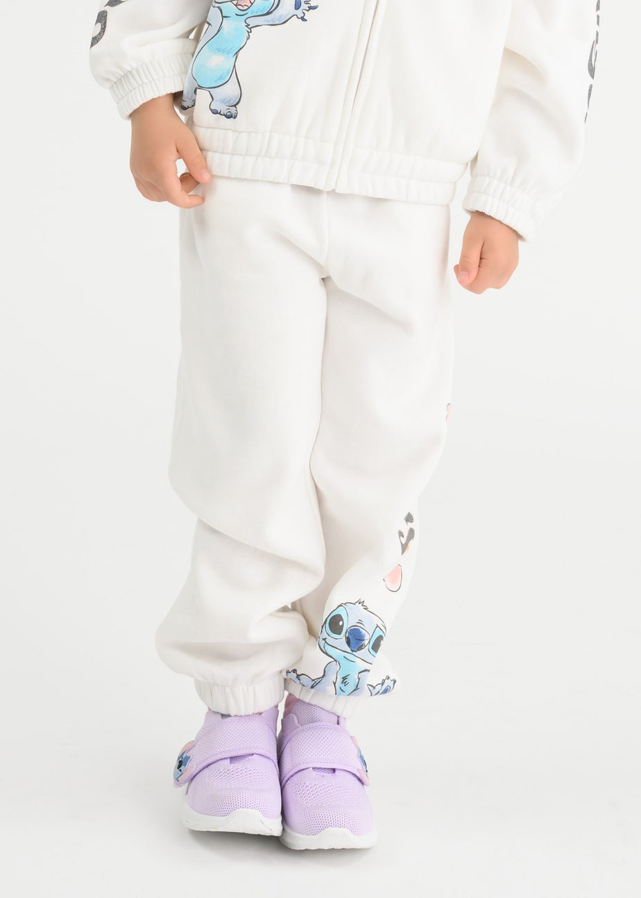 Cool Club White Lilo & Stitch Printed Joggers (3-7 yrs)