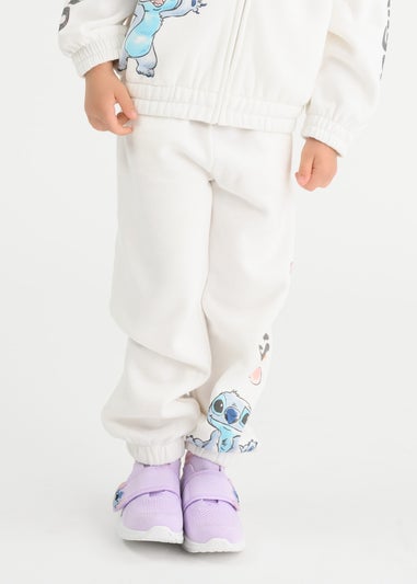 Cool Club White Lilo & Stitch Printed Joggers (3-7 yrs)