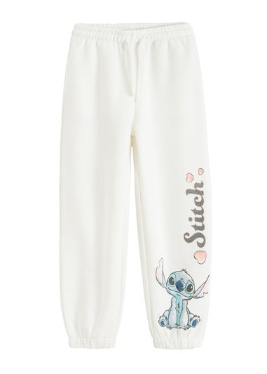 Cool Club White Lilo & Stitch Printed Joggers (3-7 yrs)