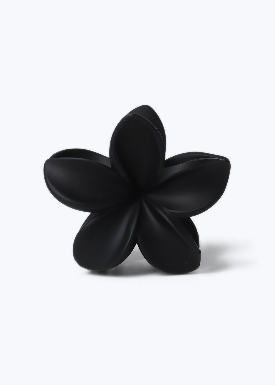 Muse Black Hibiscus Flower Claw Clip