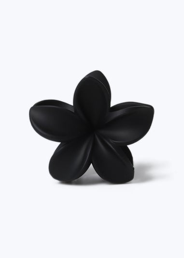 Muse Black Hibiscus Flower Claw Clip
