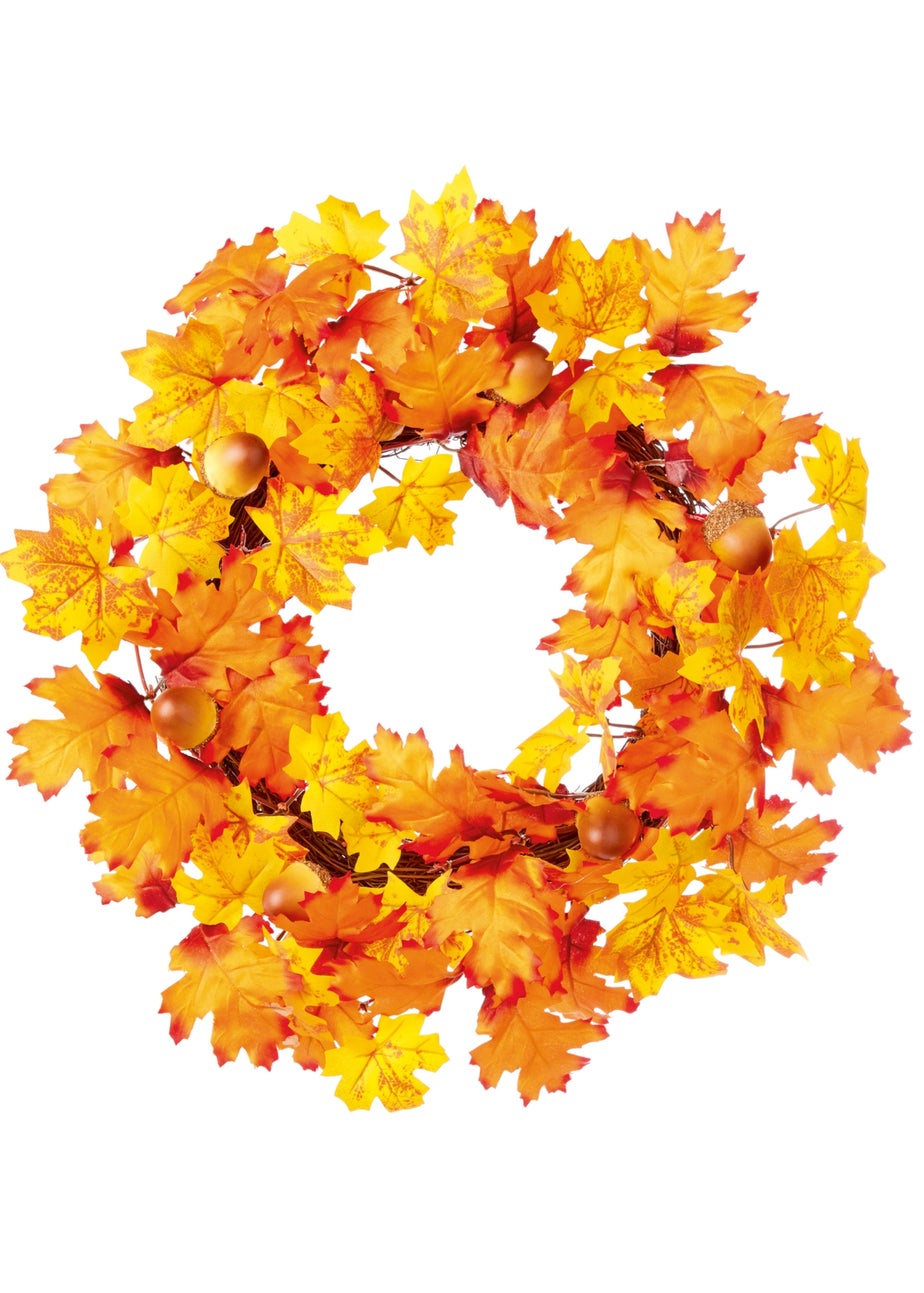 Premier Decorations Autumn Leaf & Acorn Wreath