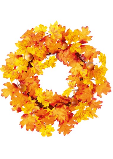 Premier Decorations Autumn Leaf & Acorn Wreath