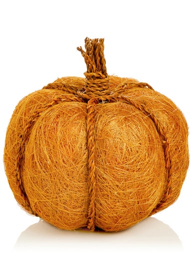 Premier Decorations Yellow Natural Jute Pumpkin