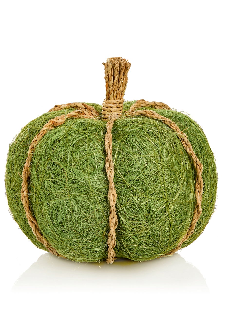 Premier Decorations Green Natural Jute Pumpkin