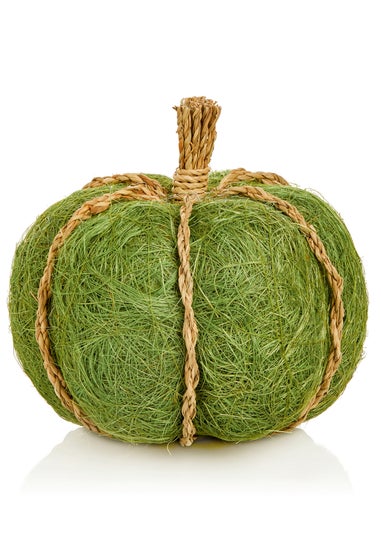 Premier Decorations Green Natural Jute Pumpkin