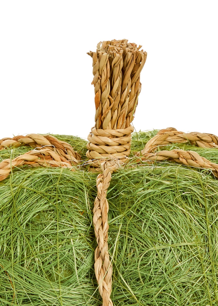 Premier Decorations Green Natural Jute Pumpkin