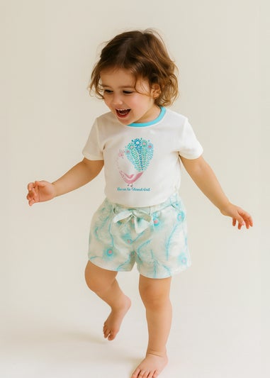 Lucy & Sam Cream Born To Stand Out SS Tee (6 Months to 6 Years)