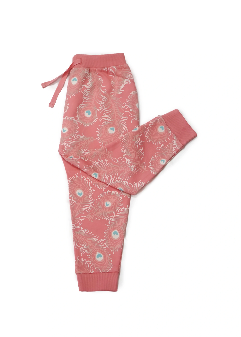 Lucy & Sam Pink Peacock Harem Jogger (6 Months to 6 Years)
